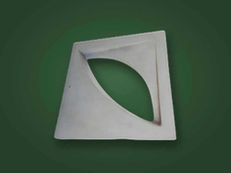 Cobogó Folha 30x30x07: peça de concreto da linha cobogós Art Terra