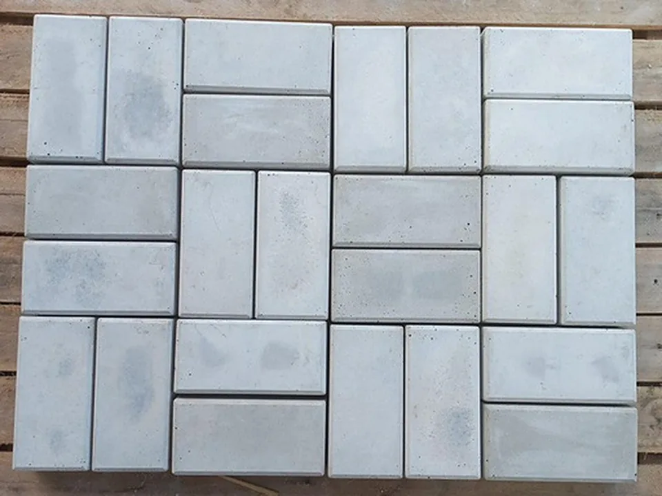 Paver Intertravado Dormido 10x20x06: peça de concreto da linha pisos Art Terra