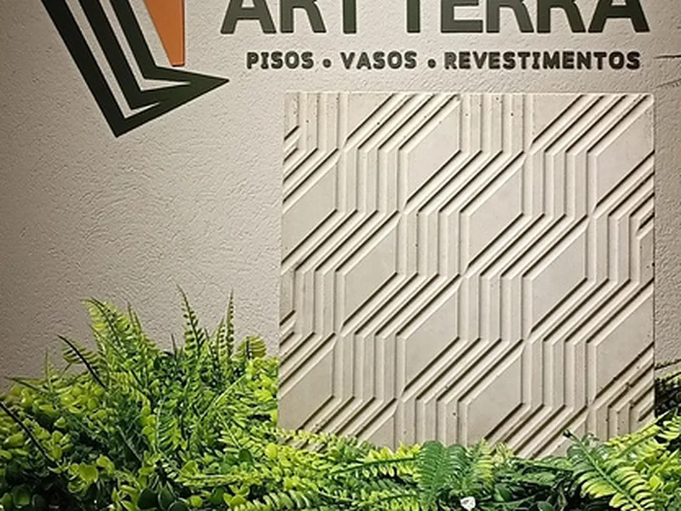 Piso Calçada Estriado 33x33x2,5: peça de concreto da linha pisos Art Terra